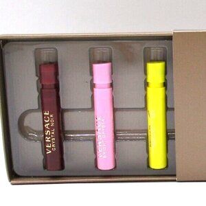 NEW Versace Crystal Noir, Bright Crystal, Yellow Diamond Sample Set of 3